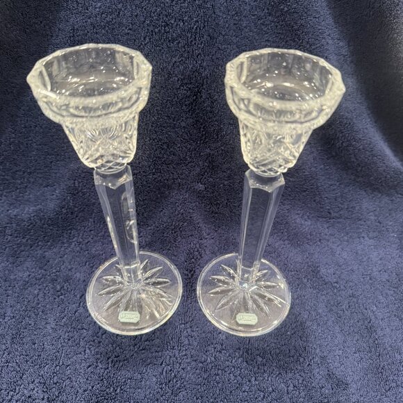 NIB JG Durand Villemont Crystal Candlesticks – Set of 2 - Picture 2 of 6